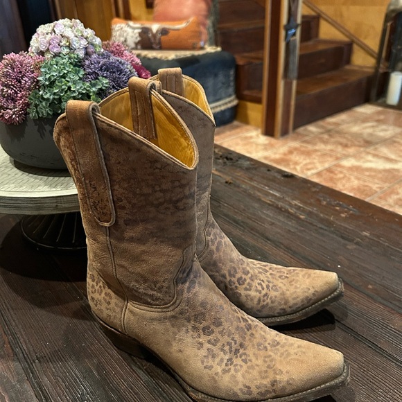 Old Gringo Loepardito Print Cowboy Boots - Picture 2 of 10